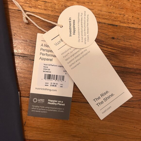 NWT Vuori AllTheForm Leggings, Size S - Picture 8 of 9